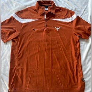 Y2K Nike Team Dry Fit Texas Longhorns Football Polo